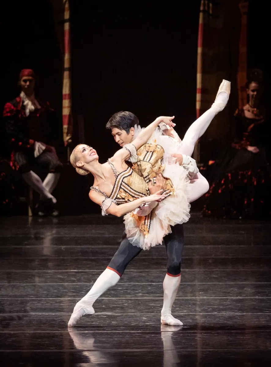 Aleksandra Liashenko with partner in Don Quixote